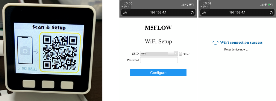 M5GOセットアップ（WiFiの接続③）